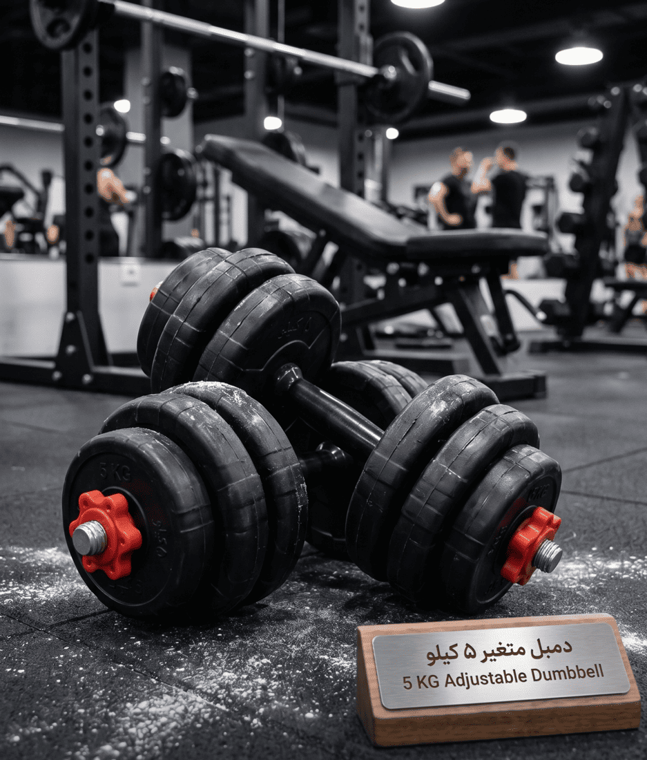 دمبل متغیر 5 کیلو بسته دو عددی